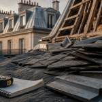 Toit mansardé : combles aménagés en travaux