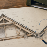 Toiture schéma : faîtage, noue, pente avant travaux