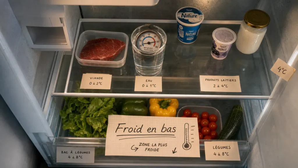 Frigo plus froid en haut ou en bas ? La réponse dépend du froid statique, brassé ou ventilé