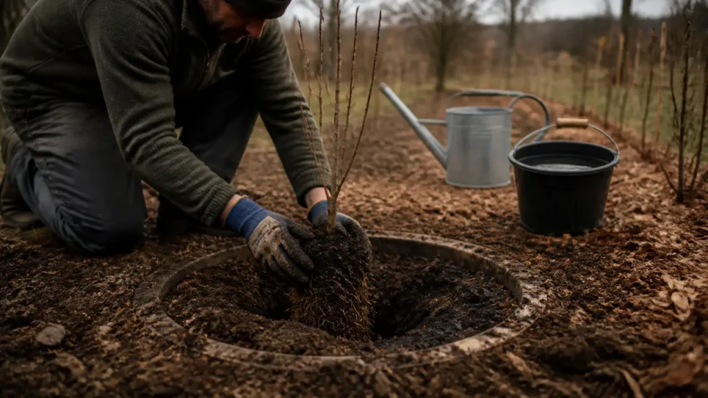 Planter groseiller : jaridinier plante en sol frais et à mi-ombre