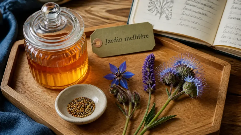 Plantes mellifere : miel ambré et fleurs pour nourrir les abeilles