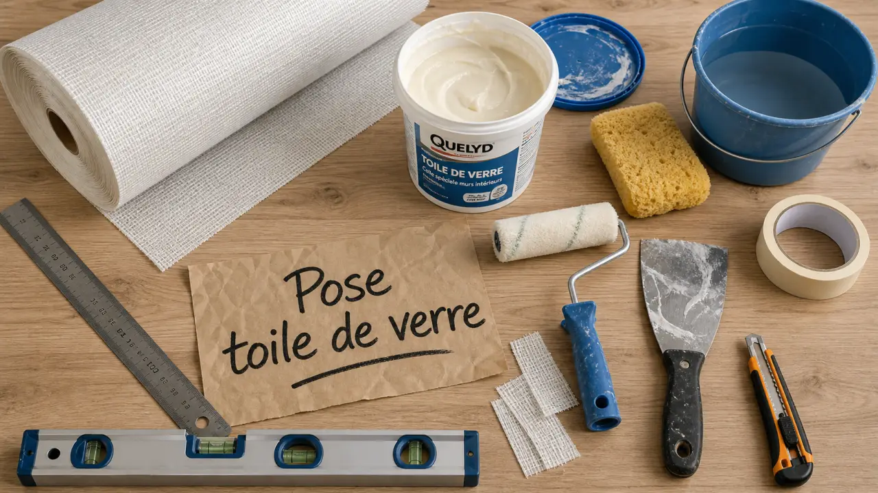 Pose toile de verre murale : préparer le mur et maroufler sans bulles