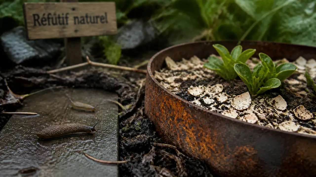 Répulsif naturel limace : ruban de cuivre contre les limaces dans le potager
