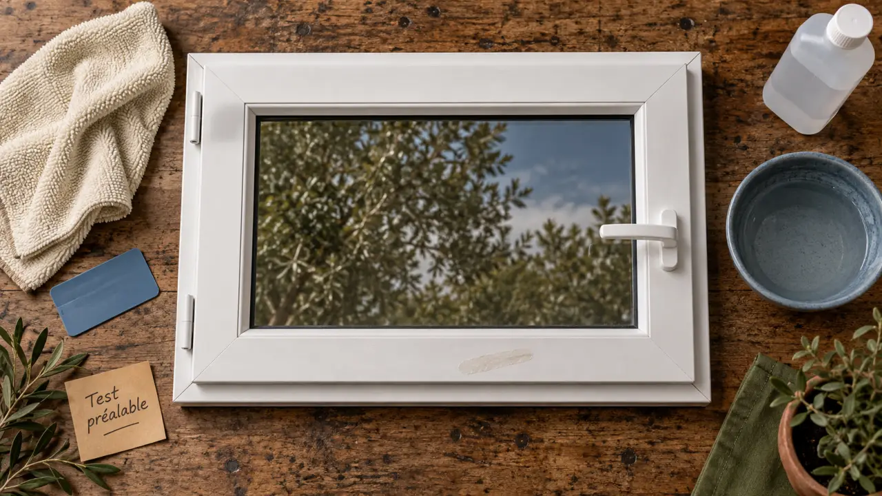 Enlever colle sur pvc fenetre sans abîmer le cadre PVC