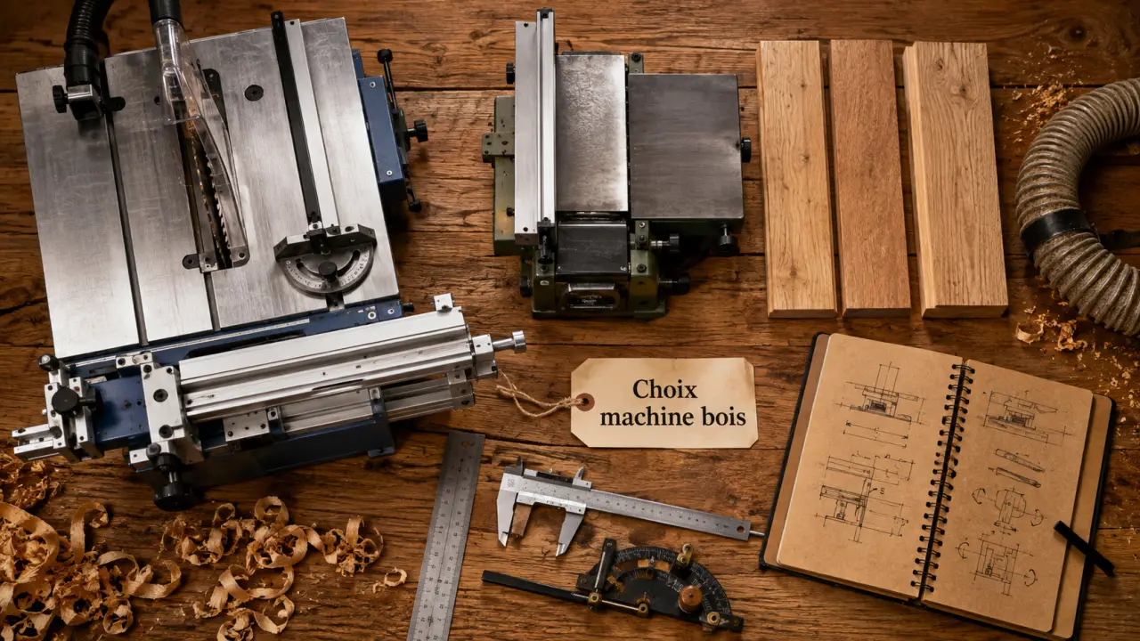 Machine pour travailler le bois 6 fonctions Ø250 mm en atelier