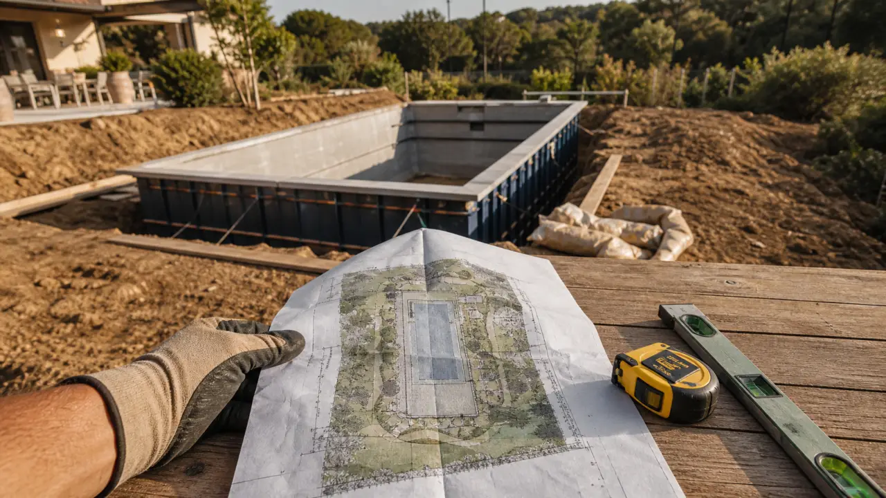 Piscine semi enterrée reglementation : seuils PLU avant travaux