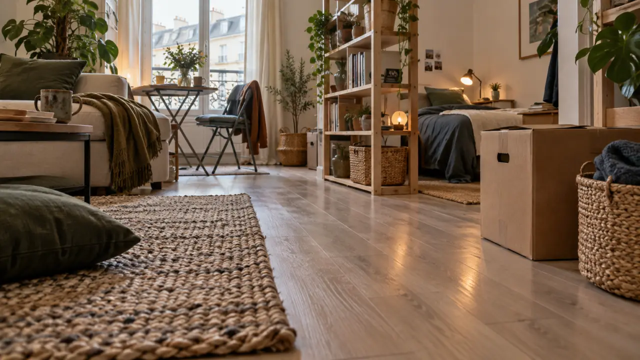 deco petit appartement : 70 cm de circulation dégagée