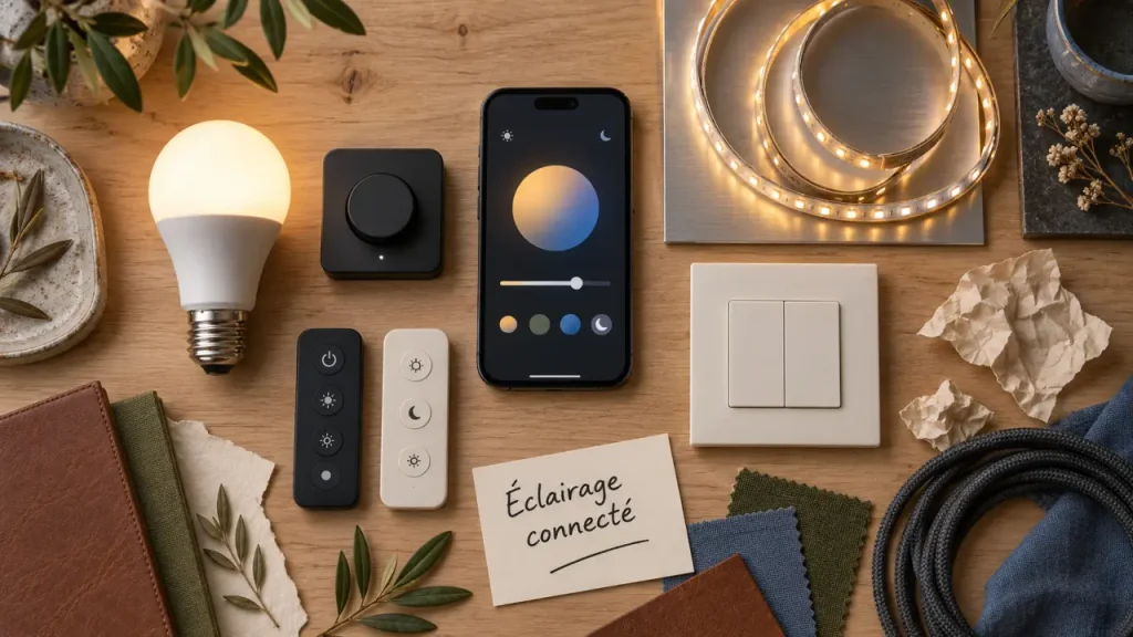 Éclairage connecté : lumière LED pilotée