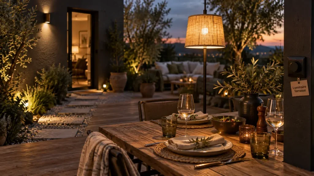 Luminaire de terrasse extérieure : adaptez chaque lumière à l’usage